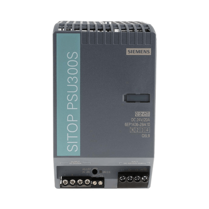 Original New Siemens 6EP1436-2BA10 SITOP PSU300S 24V/20A 3AC power supply front view