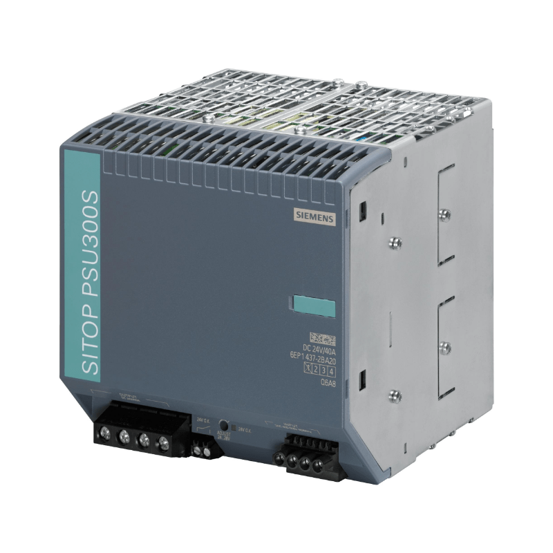 Original New Siemens 6EP1437-2BA20 SITOP PSU300S 24V/40A 3AC power supply front view