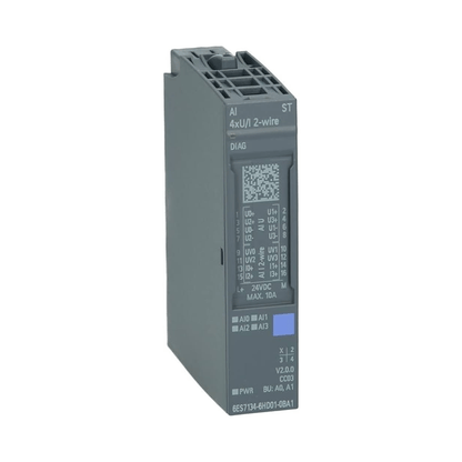 Original New Siemens 6ES7134-6HD01-0BA1 ET 200SP AI 4xU/I 2-wire standard analog input module front view