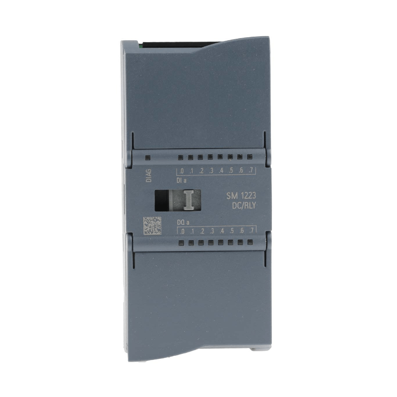 Original New Siemens 6ES7223-1PH32-0XB0 SM 1223 8DI/8DO relay I/O module front view