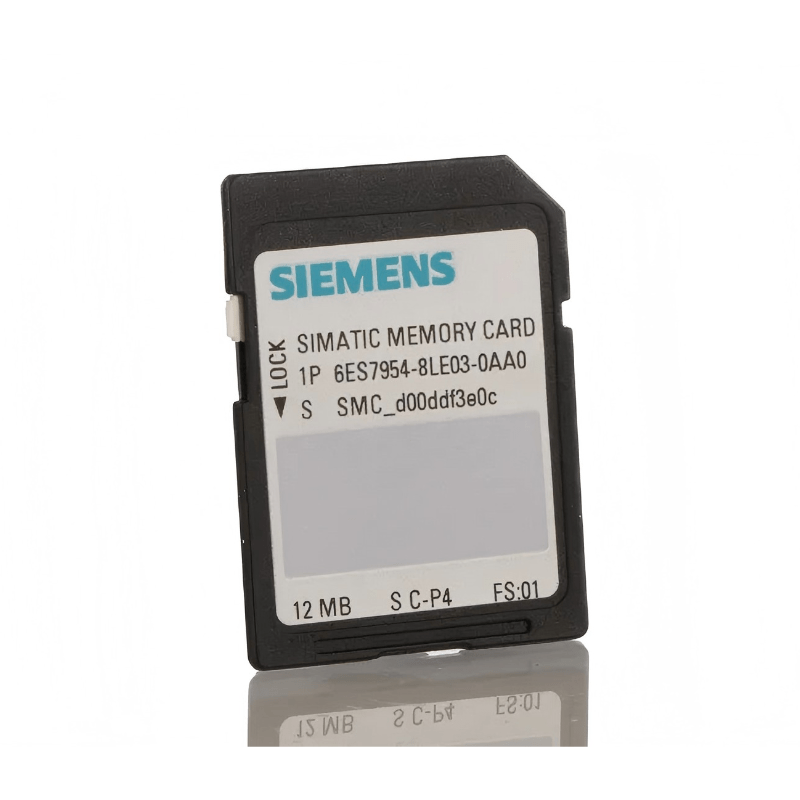 Original New Siemens 6ES7954-8LE03-0AA0 SIMATIC S7 12MB flash memory card front view