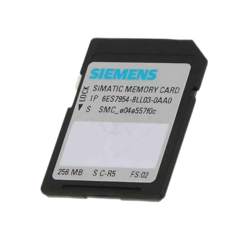 Original New Siemens 6ES7954-8LL03-0AA0 SIMATIC S7 256MB flash memory card front view