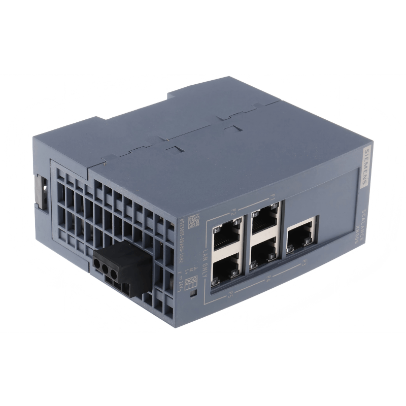 Original New Siemens 6GK5005-0BA00-1AB2 SCALANCE XB005 unmanaged 5-port industrial Ethernet switch front view
