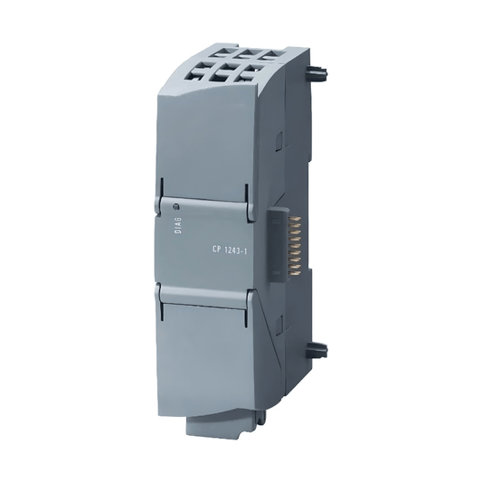Original New Siemens 6GK7243-1BX30-0XE0 SIMATIC CP 1243-1 communications processor telecontrol module front view