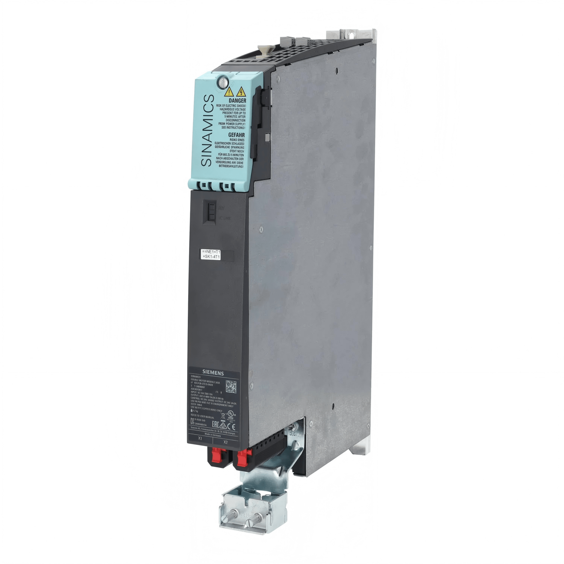 Original New Siemens 6SL3120-2TE15-0AD0 SINAMICS S120 Double Motor Module Booksize D-Type front view