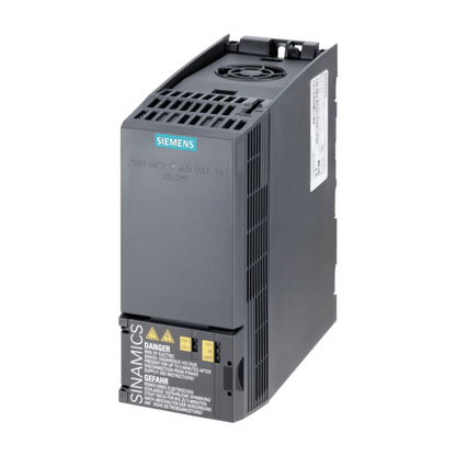 Original New Siemens 6SL3210-1KE11-8UF2 SINAMICS G120C 0.55kW AC drive unfiltered FSAA frame front view