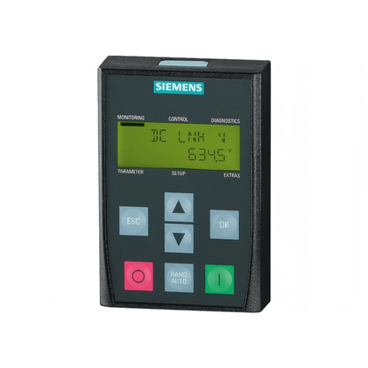 Original New Siemens 6SL3255-0AA00-4CA1 SINAMICS G120 BOP-2 basic operator panel front view