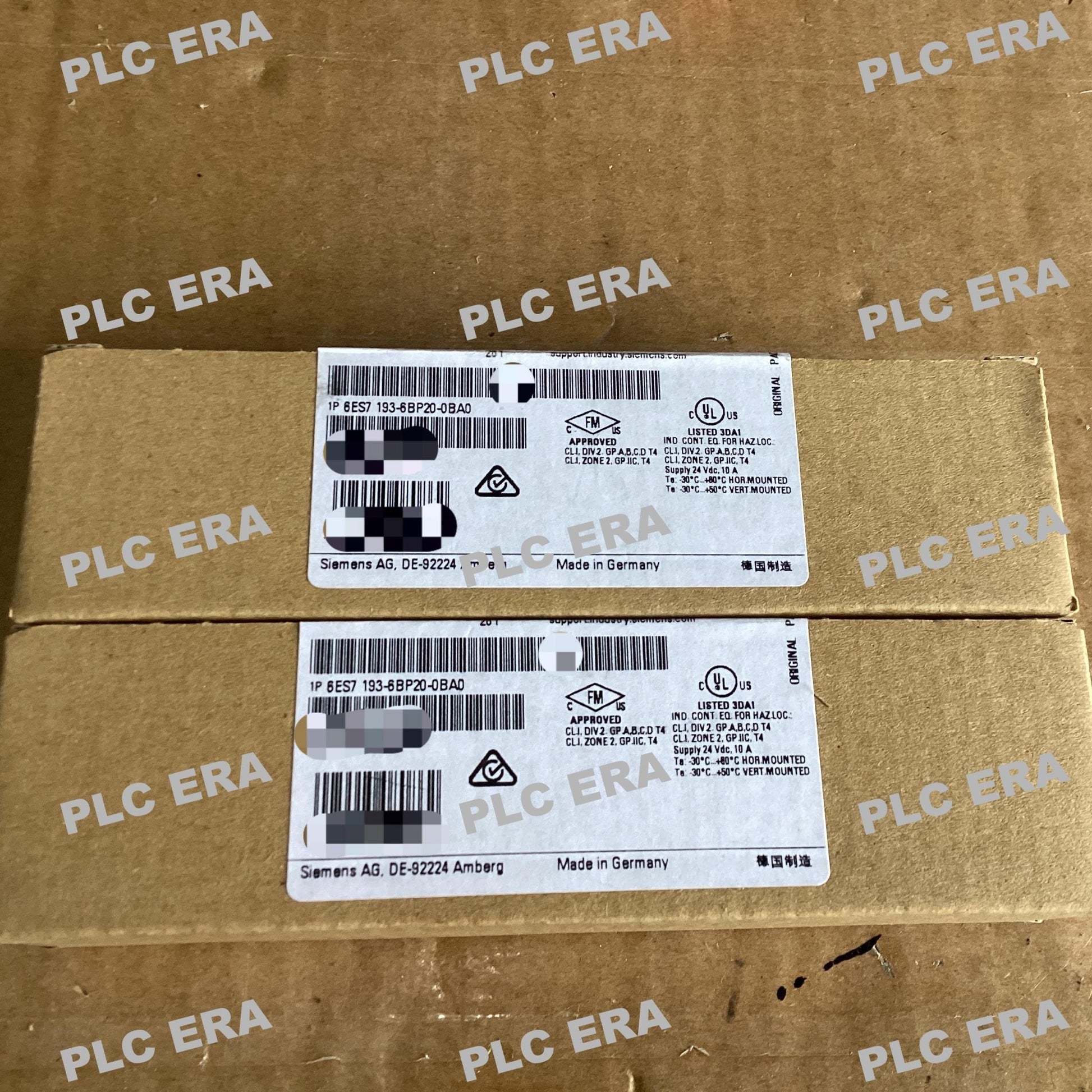 Front view of Siemens ET 200SP BaseUnit 6ES7193-6BP20-0BA0 showing terminals