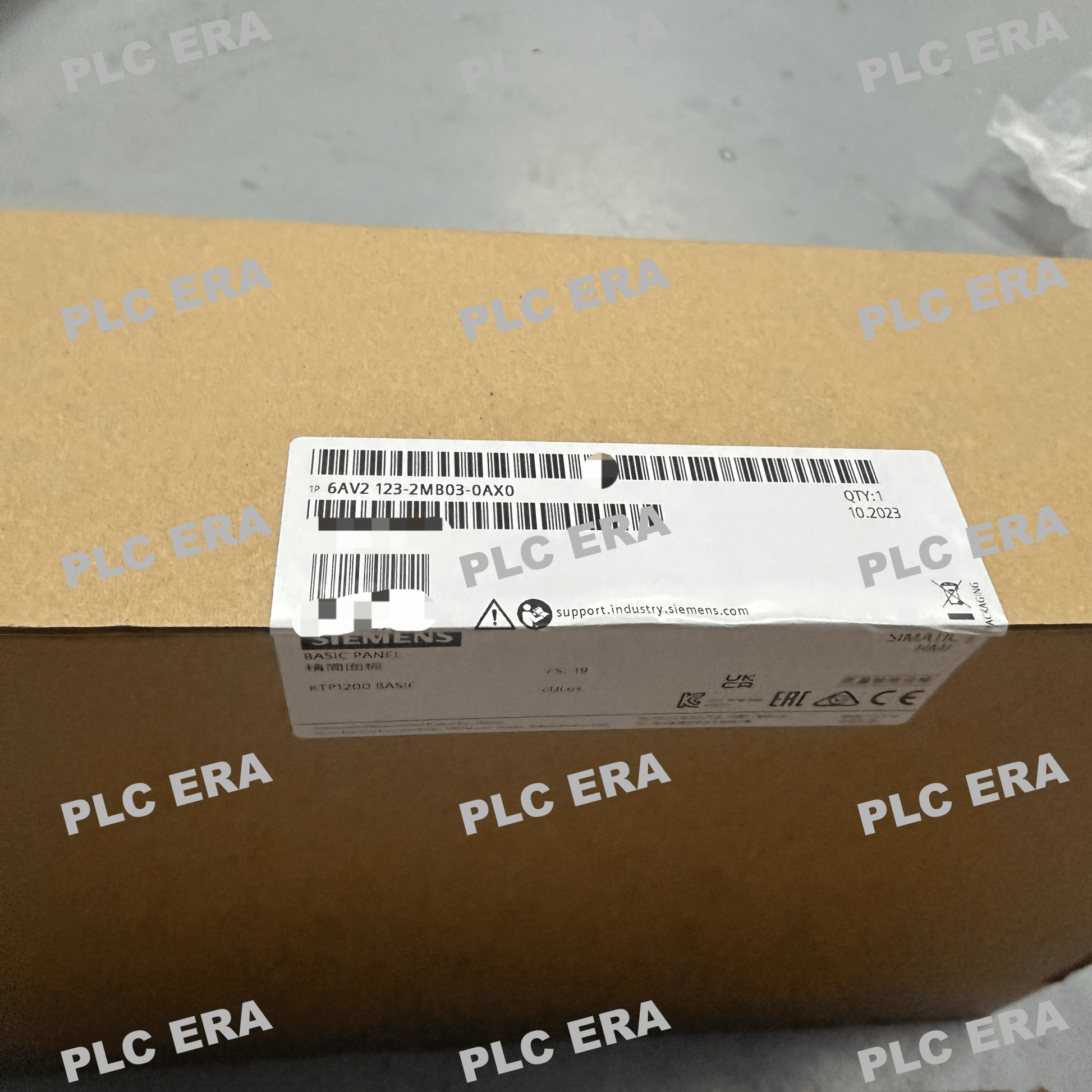 Rear view of Siemens SIMATIC HMI KTP1200 Basic 6AV2123-2MB03-0AX0 showing connections