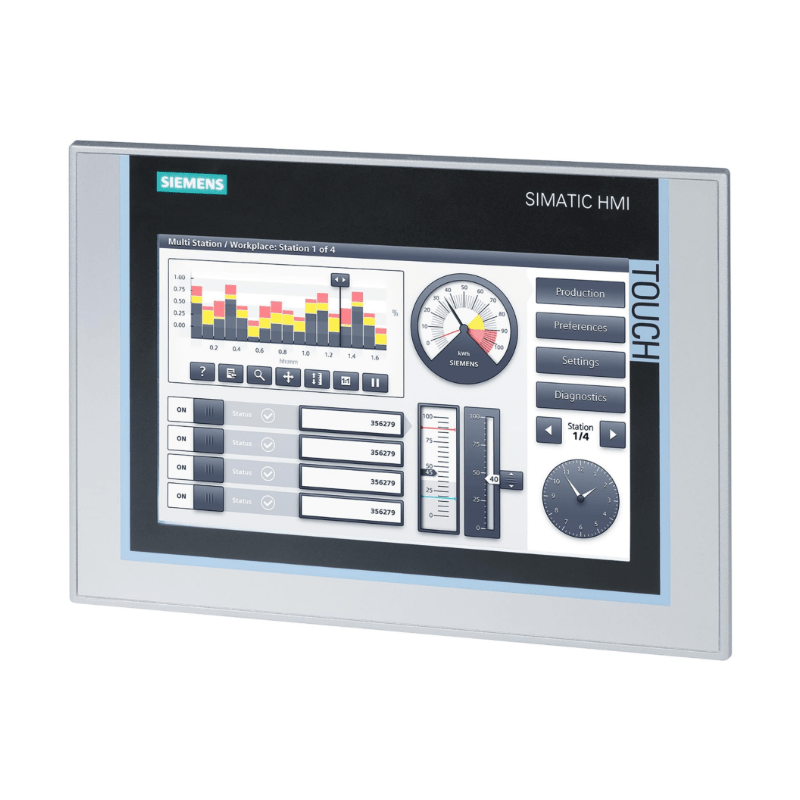 Siemens SIMATIC HMI TP900 Comfort Panel 6AV2124-0JC01-0AX0 with 9 inch widescreen TFT display and dual interfaces