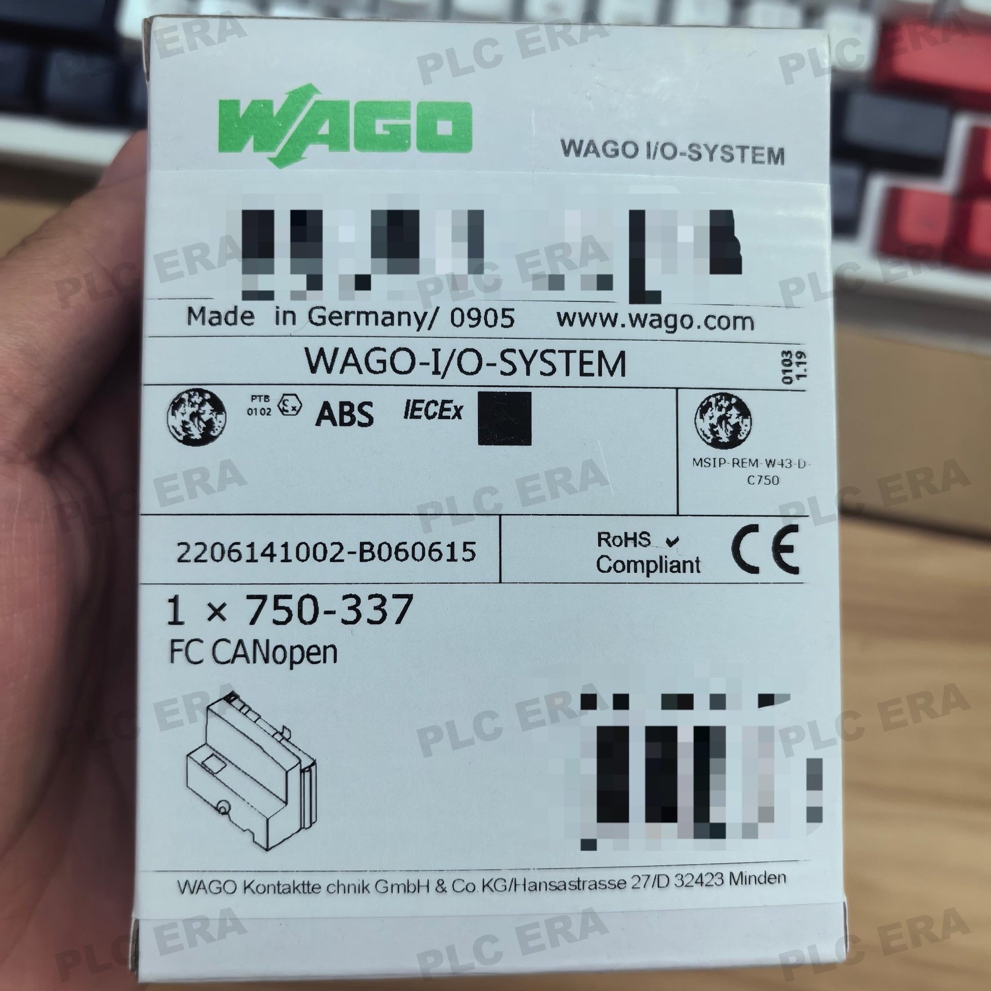 WAGO 750 - 337 Fieldbus Coupler CANopen MCS - PLC ERA