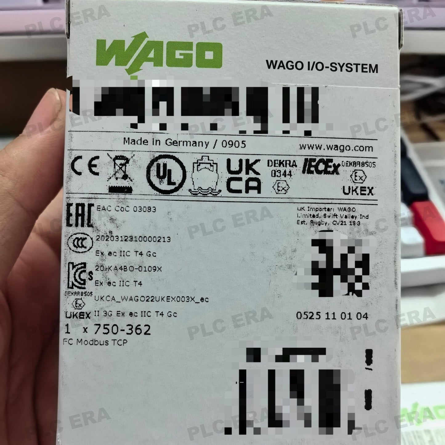 WAGO 750 - 362 Fieldbus Coupler Modbus TCP, 4th Generation - PLC ERA