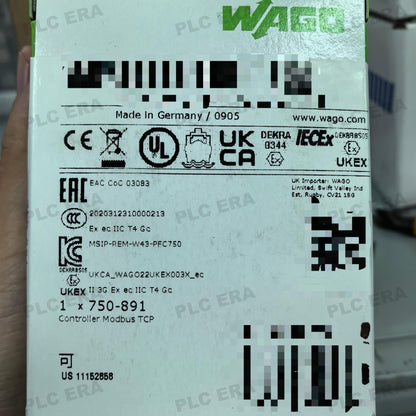 WAGO 750 - 891 Modbus TCP Controller 4th Gen with 2× Ethernet - PLC ERA