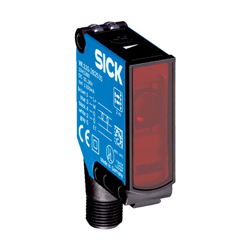 SICK WL11G-2B2531 1041390 compact retro-reflective photoelectric sensor front view