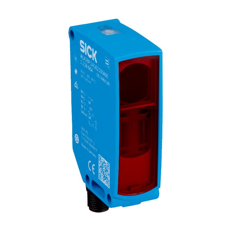 SICK WLA26P-24162100A00 1218664 retro-reflective photoelectric sensor front view
