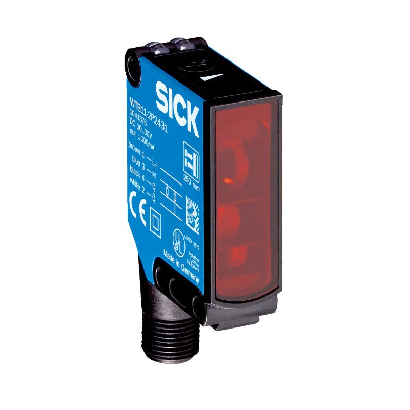 SICK WTB11-2P2461 W11-2 rectangular photoelectric proximity sensor background suppression front view