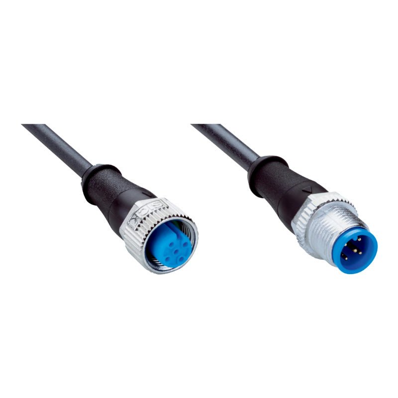 SICK YF2A15-050UB5M2A15 2096010 M12 male to M12 female 5‑pin straight sensor‑actuator connection cable 5 m PUR black